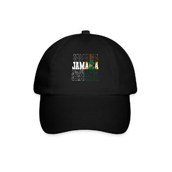Jamaïque Jamaïque Rasta Raggea Drapeau Rastafari - Casquette classique - noir/noir - Devant