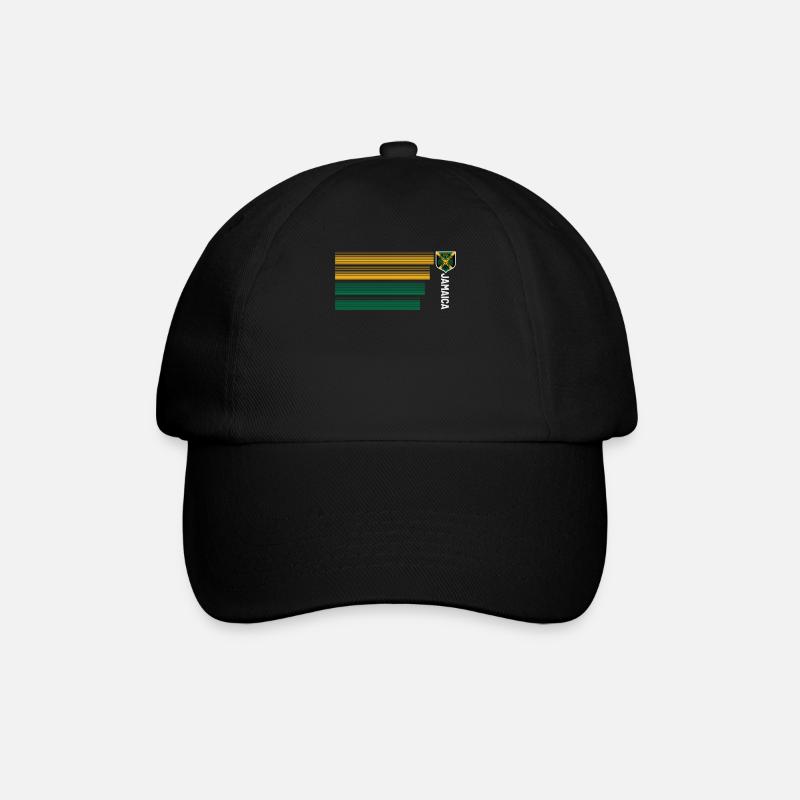 Jamaïque Jamaïque Rasta Raggea Drapeau Rastafari - Casquette classique - noir/noir
