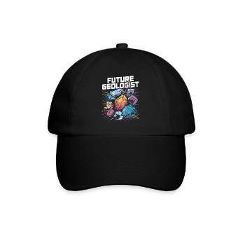Future Geologist - Passion for Geology - Baseball Cap - black/black - Front