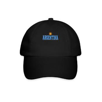 Argentine Cadeau Argentine Drapeau argentin - Casquette classique - noir/noir - Devant