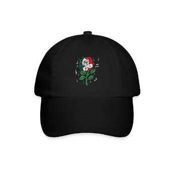 Mexiko Mexico Mexikaner Geschenk Flagge Fußball - Baseballkappe - Schwarz/Schwarz - Vorne