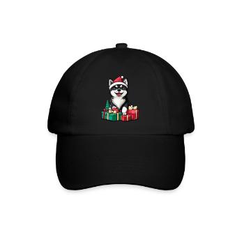 Akita Dog Christmas Gifts - Baseball Cap - black/black - Front