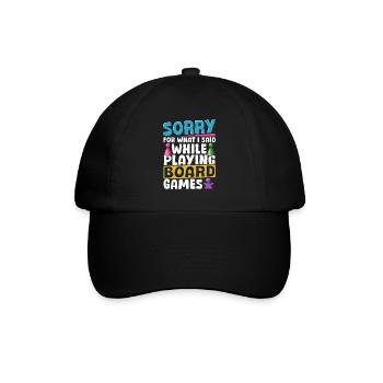 Playing Board Games Board Game - Baseball Cap - black/black - Front