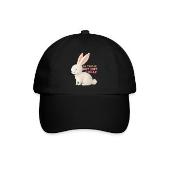 Je suis tendre, mais pas bon marché - Casquette classique - noir/noir - Devant
