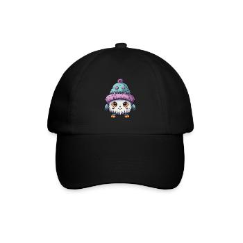 Winter Eskimo Baby Winterlich - Baseballkappe - Schwarz/Schwarz - Vorne