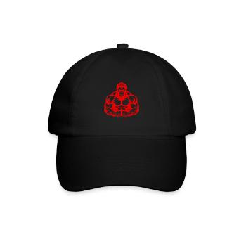 Gorilla Muscles Musculation Combattant - Casquette classique - noir/noir - Devant