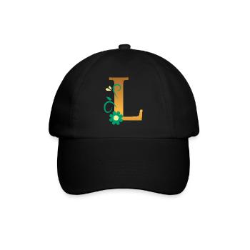 L - Baseball Cap - black/black - Front