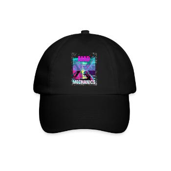Mad Mechanics – Neon Monkey Garage Art - Baseball Cap - black/black - Front