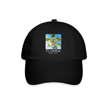 Florida USA Miami America Summer Palm Trees Beach - Baseball Cap - black/black - Front