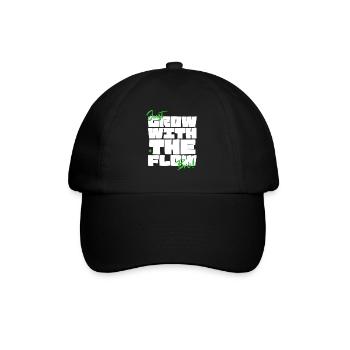 Grow with the Flow - Baseball Cap - black/black - Front