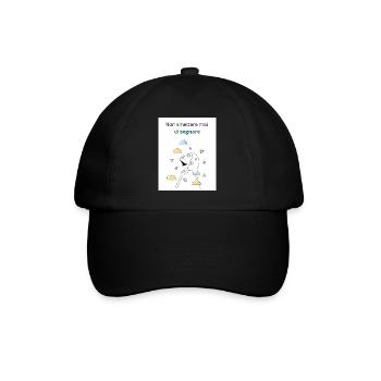 Never stop dreaming - Baseball Cap - black/black - Front