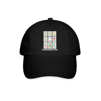 Funny Plant Succulent Cactus Collector - Baseball Cap - black/black - Front