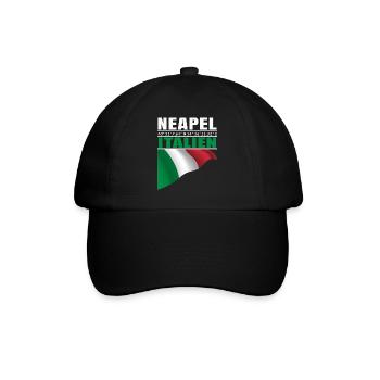 Neapel - Baseballkappe - Schwarz/Schwarz - Vorne