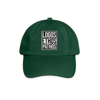 Logos Ethos Pathos Rhétorique Étudiant en Philosophie - Casquette classique - vert bouteille - Devant
