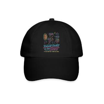 Darts Fun Shirt, Dancing in the Dart Shirt Hoodie, - Baseballkappe - Schwarz/Schwarz - Vorne