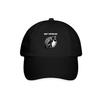 Ne me dérange pas, Propriétaire de chien de loups-loup irlandais - Casquette classique - noir/noir - Devant