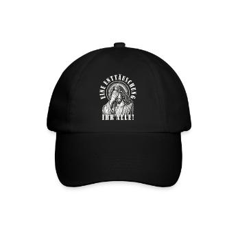 Lustiges Jesus Eine Enttäuschung Ihr Alle Ironie - Baseballkappe - Schwarz/Schwarz - Vorne