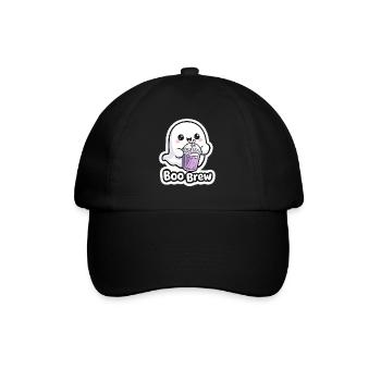 Kawaii Boo Brew Ghost - Baseball Cap - black/black - Front