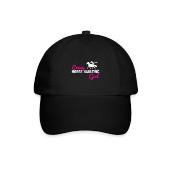 Vaulting Acrobatics Design and Equestrian Horse - Baseball Cap - black/black - Front