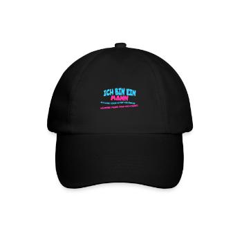 Je suis un homme, je peux oublier des choses... - Casquette classique - noir/noir - Devant
