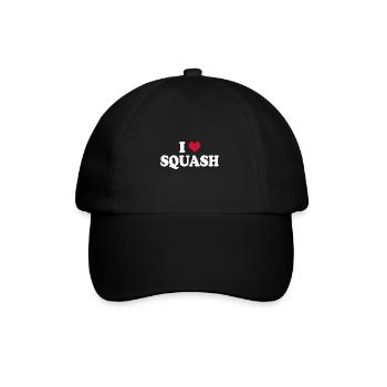 I Love Squash - Baseball Cap - black/black - Front