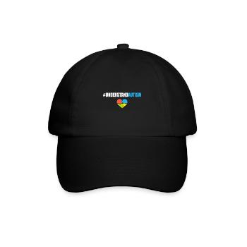 Understand Autism Hashtag - Baseball Cap - black/black - Front