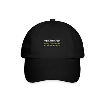 Math gift nerd teacher math teacher math - Baseball Cap - black/black - Front