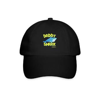 Daddy Shark Father's Day Gift - Baseball Cap - black/black - Front