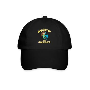 Big Sister Superhero Big sister superhero - Baseball Cap - black/black - Front