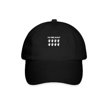 40. Geburtstag - Baseballkappe - Schwarz/Schwarz - Vorne
