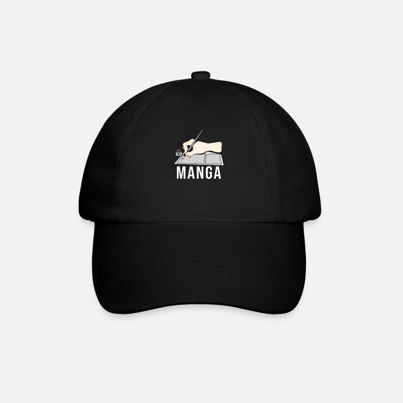 Manga - Baseball Cap - black/black
