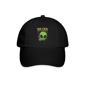 Trop mignon pour cette planète ! Étranger - Casquette classique - noir/noir - Devant
