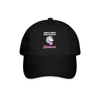 Funny unicorn sayings unicorn fans - Baseball Cap - black/black - Front