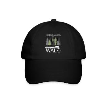 I'm off to the woods lumberjack - Baseball Cap - black/black - Front