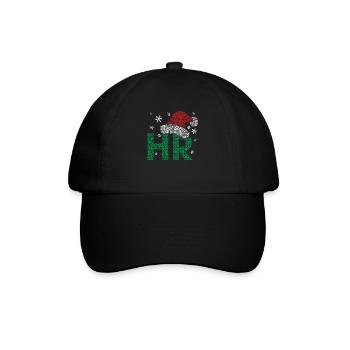 HR Santa Hat Gestion des ressources humaines drôle - Casquette classique - noir/noir - Devant
