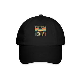 Vintage 1971 Vintage 1971 Anniversaire Rétro Vintage - Casquette classique - noir/noir - Devant