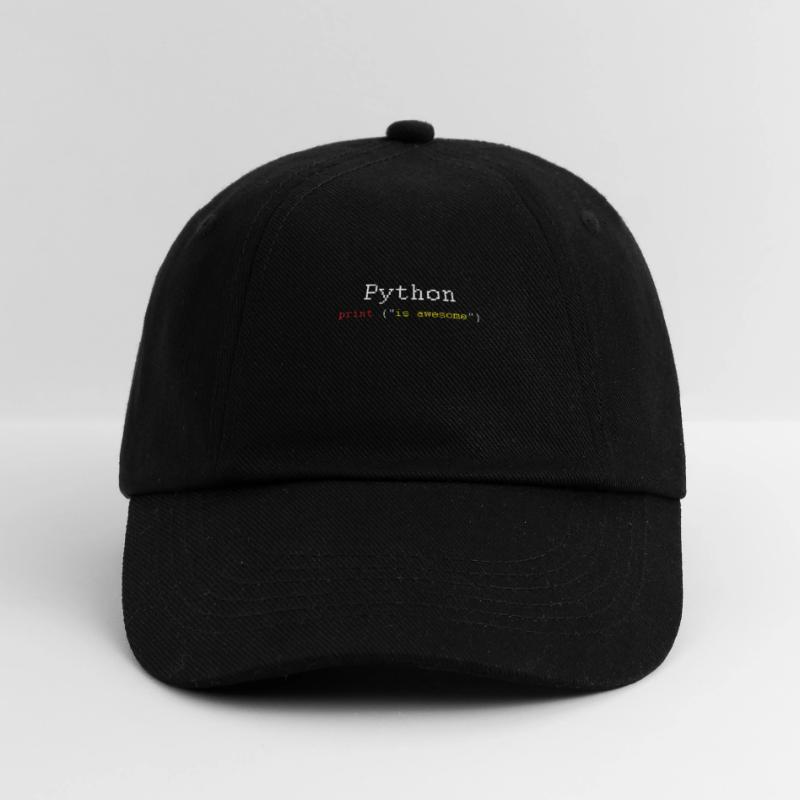 Python HTML Language Coder Coding Programmer Gift Baseball Cap