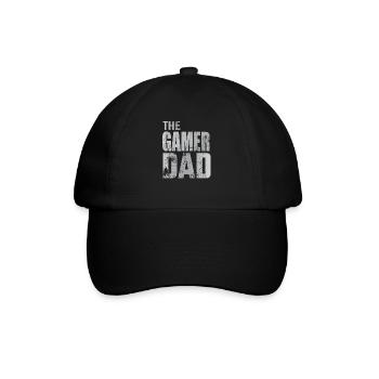 Gamer Dad Gaming Walking Console de jeu cadeau - Casquette classique - noir/noir - Devant