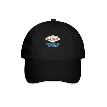 Welcome To Las Vegas Nevada Sign - Baseball Cap - black/black - Front