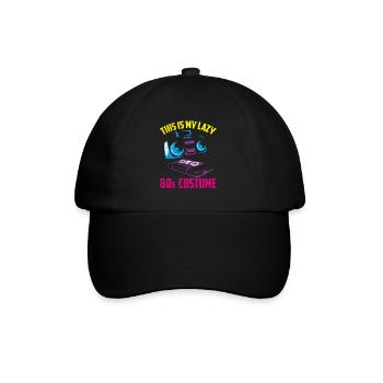 Années 1980 Années quatre-vingt fête costumée années 80 - Casquette classique - noir/noir - Devant