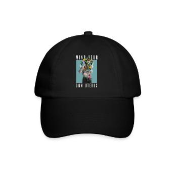 Attention à votre propre utérus Mon corps Mon choix Floral - Casquette classique - noir/noir - Devant