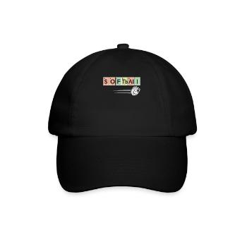 Softball Player Sports Chemistry - Baseball Cap - black/black - Front