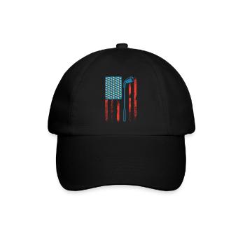 Amerika Golfspieler USA 4. Juli Golfer - Baseballkappe - Schwarz/Schwarz - Vorne