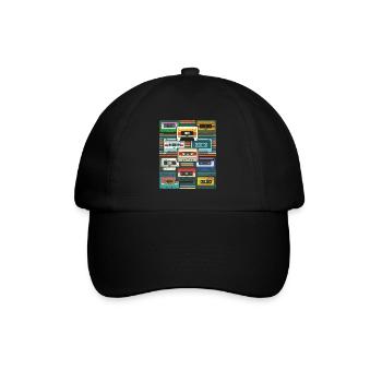 80s Music Lover Cadeau Cassette Rétro - Casquette classique - noir/noir - Devant