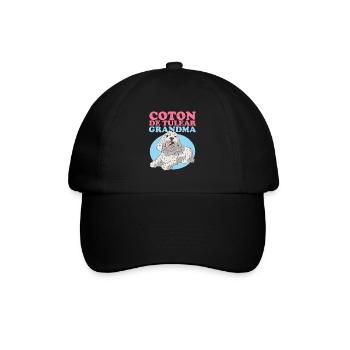 Coton de Tuléar Grand-mère Propriétaire de Chien Cadeau - Casquette classique - noir/noir - Devant