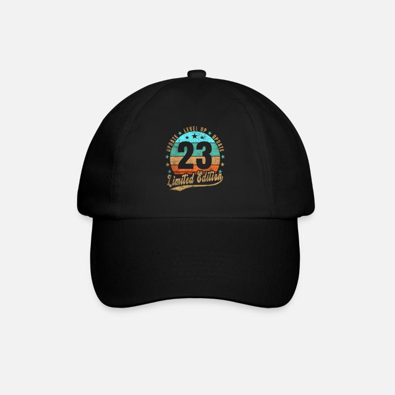 Mise à jour Level Up 23 ans Édition Limitée Rétro - Casquette classique - noir/noir