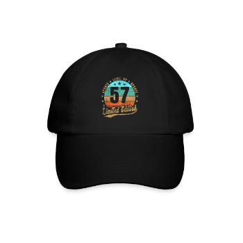 Mise à jour Level Up 57 Ans Édition Limitée Rétro - Casquette classique - noir/noir - Devant