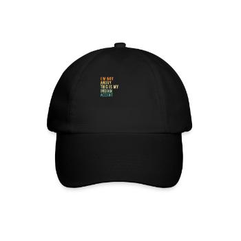 Je ne suis pas en colère contre mon accent indien - Casquette classique - noir/noir - Devant