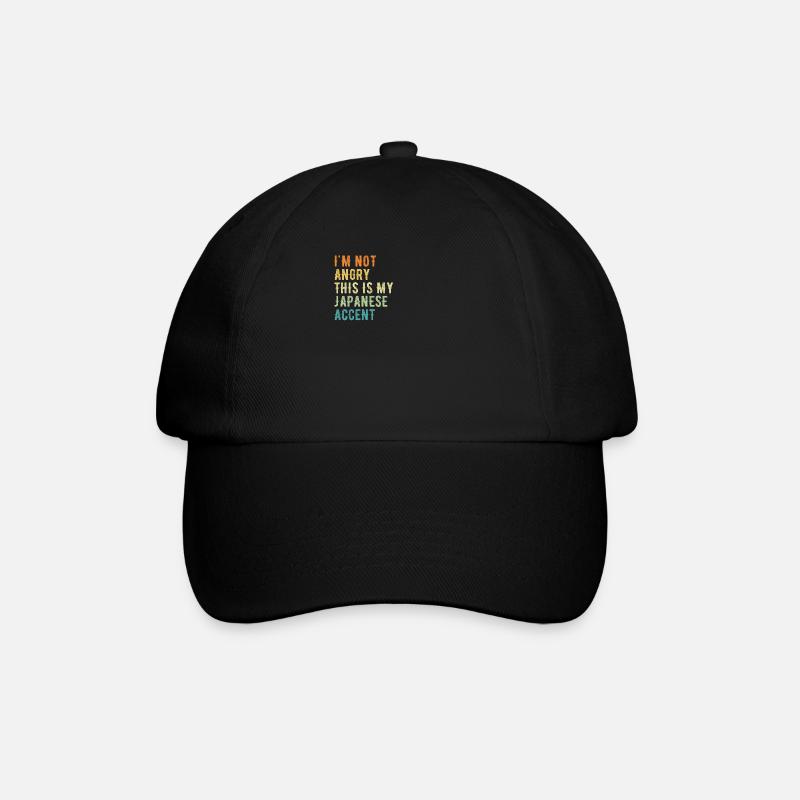 Ich Bin Nicht Böse, Mein Japanischer Akzent - Baseballkappe - Schwarz/Schwarz