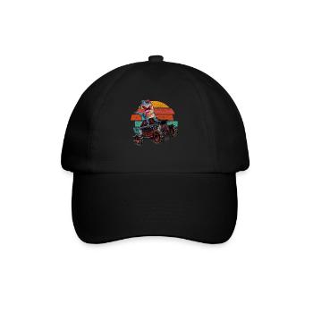 Trex Monster Truck Boys Dinosaure rétro - Casquette classique - noir/noir - Devant